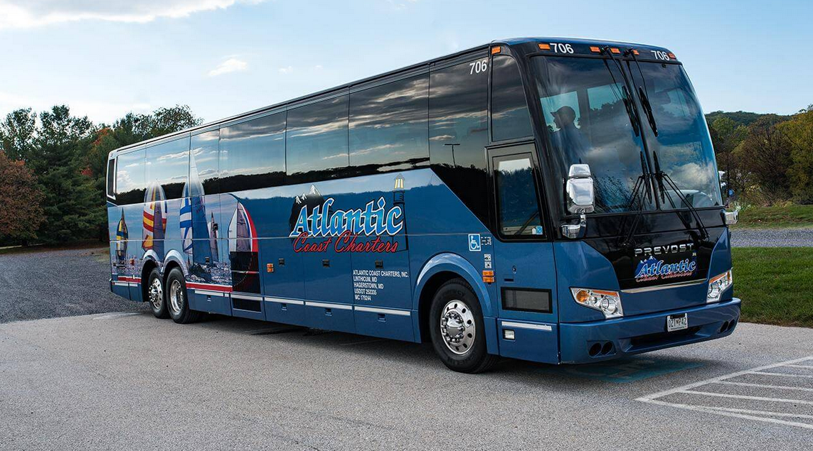 Charter Bus for Rent atlantic coast charters